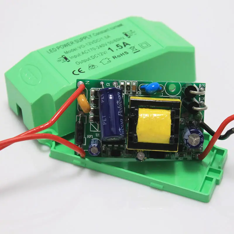 High Quality output DC12V 1.5A 18W Constant Voltage Power Supply LED Driver Adapter Transformer Switch For LED Strip Lights