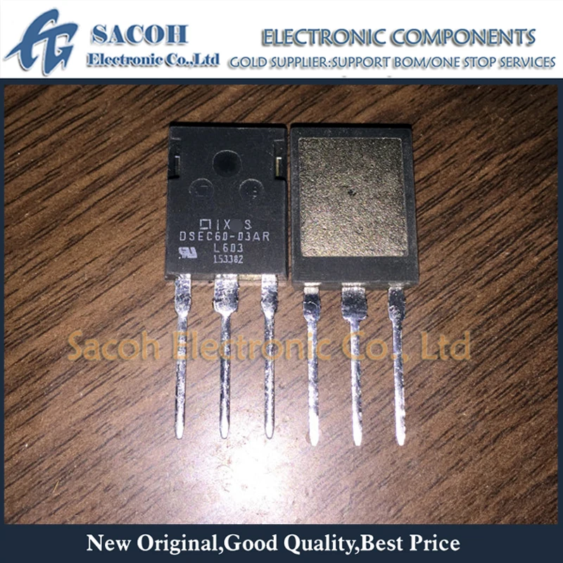 

Refurbished Original 5Pcs/Lot DSEC60-03AR OR DSEK60-02AR ISOPLUS247 60A 300V Fast Recovery Epitaxial Diode