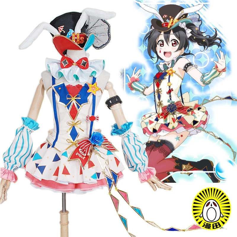 Nico Yazawa Love Live SR Circus Awakening Cosplay Beautiful Dress Custom Clothes A