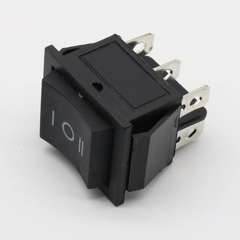 2 pcs momentary rocker switch 6 flat pins,double sides spring return to middle after released
