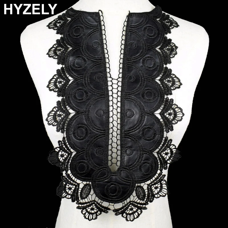 PU Lace Fabric Trim Sew On Dress Clothing Applique Motif Blouse Sewing Accessories DIY Neckline Collar Costume Decoration BW136