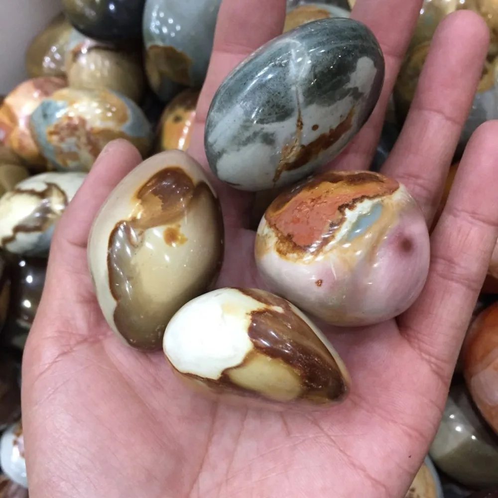 

4pcs beautiful natural ocean jasper Crystal gemstone meditation reiki healing tumble pocket crystal stone gift Madagascar stone