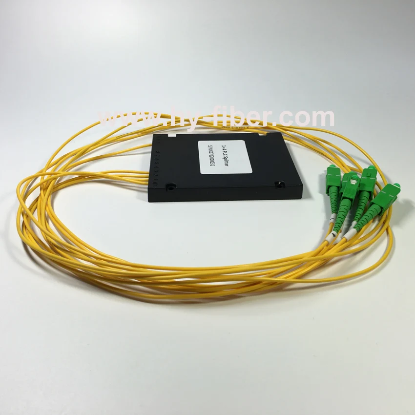 

Fiber Optical PLC Splitter, 1x4 ABS Module with Connector, SC/APC, G657A1,2.0mm Cable Length, 1m, 10PCs, Free Shipping