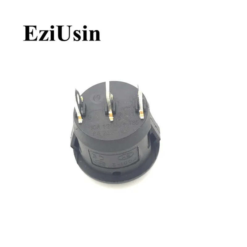 1pcs On-Off KCD1-105 2Pin 3Pin Black Red Round Boat Car Rocker Switch 6A 250V 10A 125V AC Button On-Off-On KCD1-2