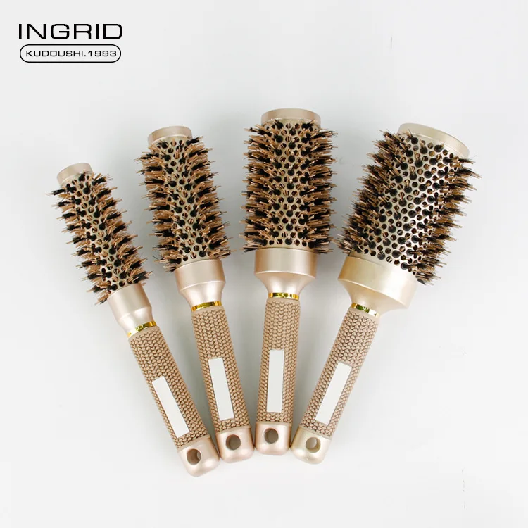 

Salon Pro Comb Hair Care Styling Curls Comb Aluminum Tube Comb Handle Tangle Brush Detangler
