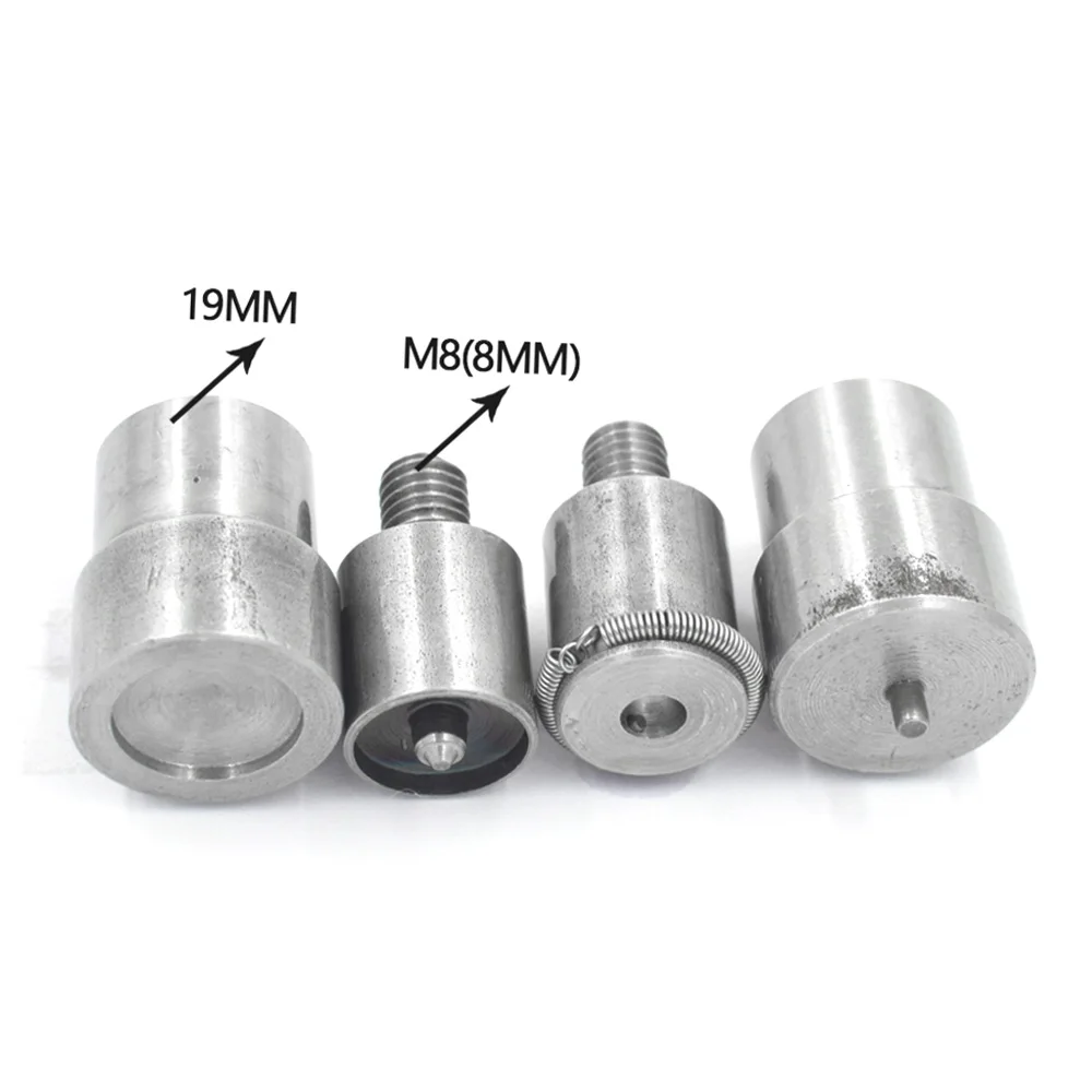 8/10/12.5/15 MM Snaps Fastener Die Metal Buckle Rivets Eyelets Press Machine Mold Button Installation Tools