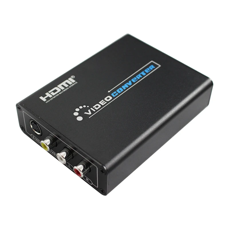 HDMI to Composite / AV S-Video Converter RCA CVBS/L/R Video Converter Adapter PAL / NTSC CVBS / S-Video Switch 1080P