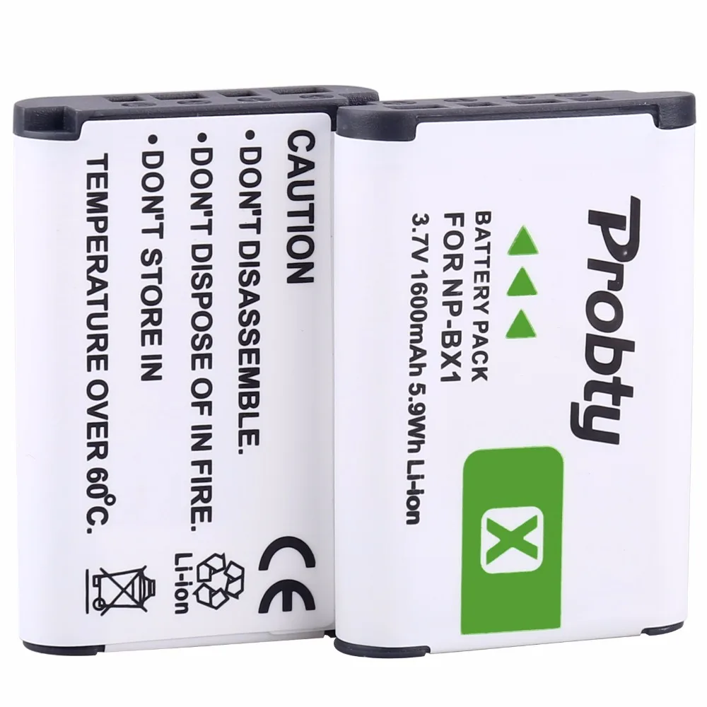 3pcs 1600mAh NP-BX1 BX1 Camera Batteries Battery AKKU pack For Sony DSC-RX100 IV RX10 II RX1 HX300 WX300 WX500 HDR-AS15 CX240E