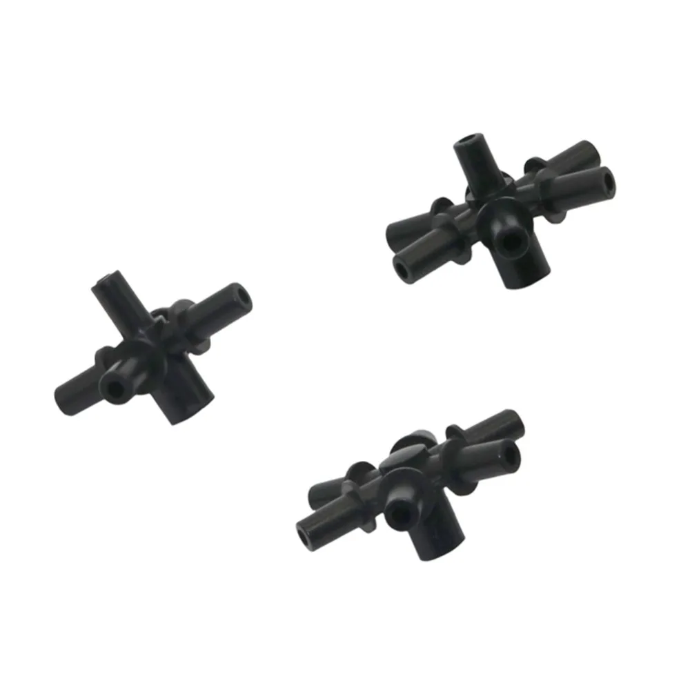 6mm Interfaces 5-way 6-way 7-way Garden Water Connector Multiple Joint Cross-Connect Hose Splitters Irrigation Accessories 10Pcs