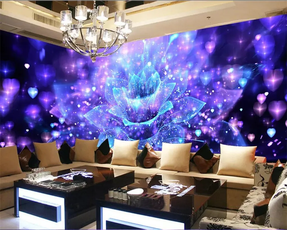 

wellyu Custom wallpaper 3d photo murals cool nightclub flower bar KTV tooling wall papers home decor papel de parede wallpaper