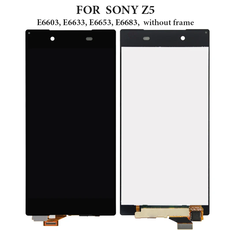 For Sony Xperia Z5 LCD Display With Touch Screen With Frame Assembly Replacement For Sony Xperia Z5 LCD E6603 E6633 E6653 E6683