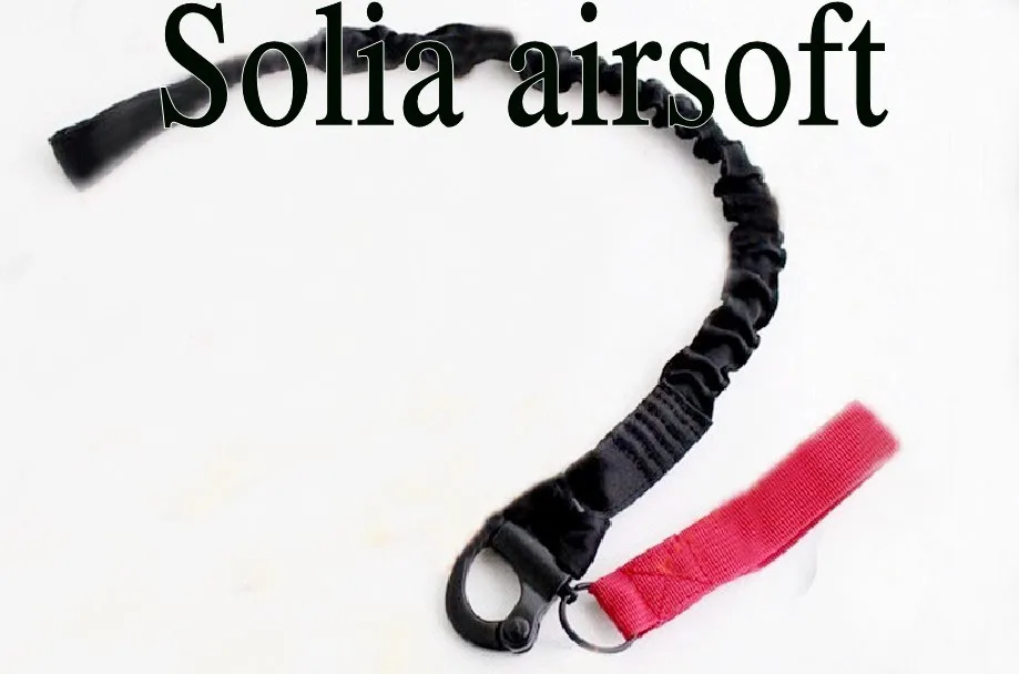 

Quick Release Tactical Protective Sling Lanyard Safety Line Climbing Rope Black