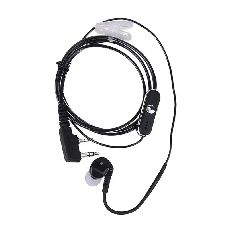 3.5mm 2.5m auricolare 2 PIN cuffia con microfono walkietalcie gioco musica cuffie aziendali per Baofeng uv5R per Kenwood