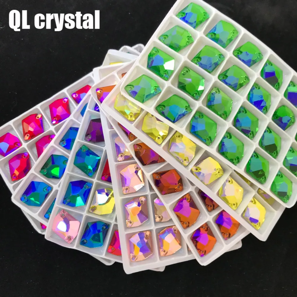 ALL Size ALL Color AB Special-shaped Sew on  Crystal Rhinestone Flatback for wedding Dress  clothes shoes bags accessories