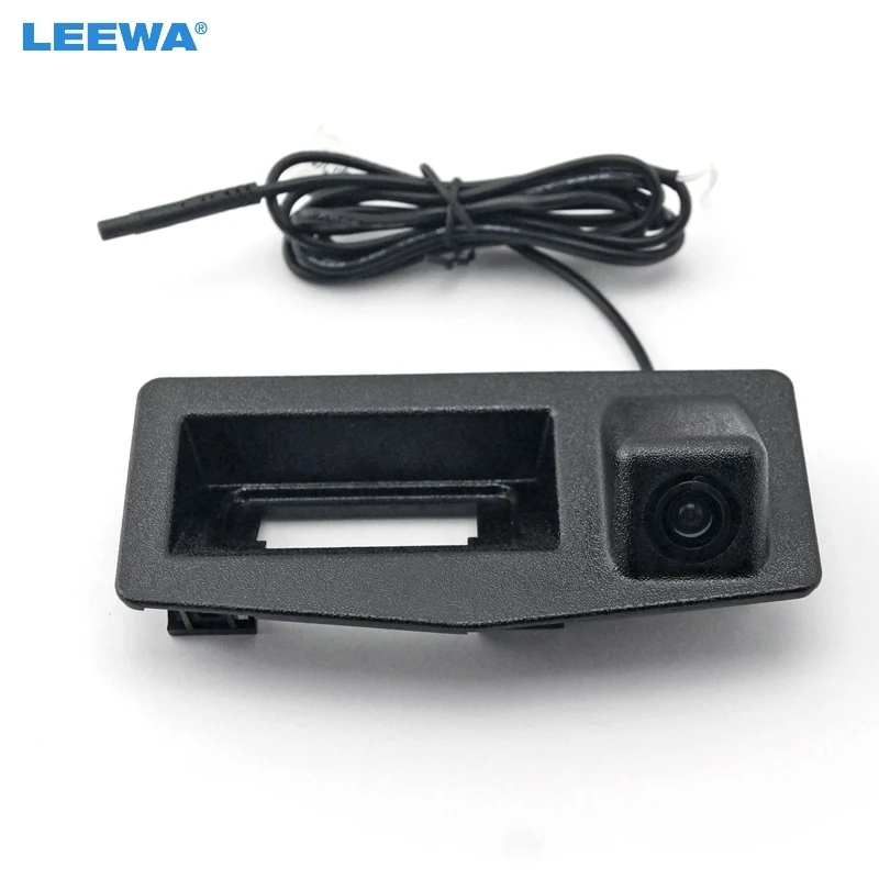 

LEEWA Car CCD Rearview Camera Trunk Handle Camera for For Cadillac ATS-L 2014/15/16 Original Size Parking Camera #2590
