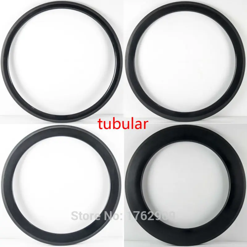 1pcs Carbon fiber tubular rim for road bike wheels 700C 38 50 60 88mm 3K UD 12K Full Carbon 23/25mm width new