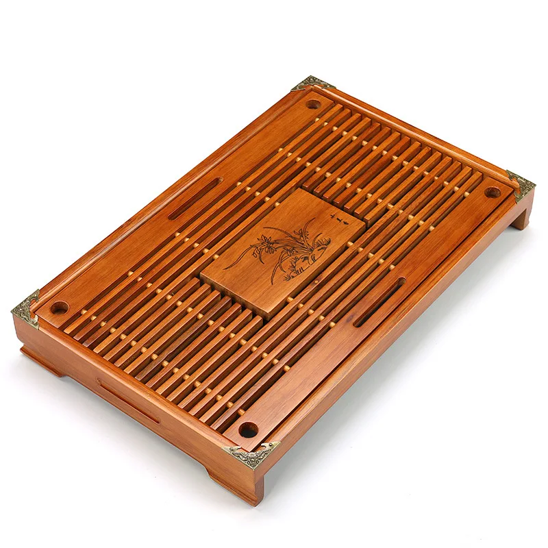 Wooden Kungfu Tea Tray Chinese Tea Room Tools 43x27cm