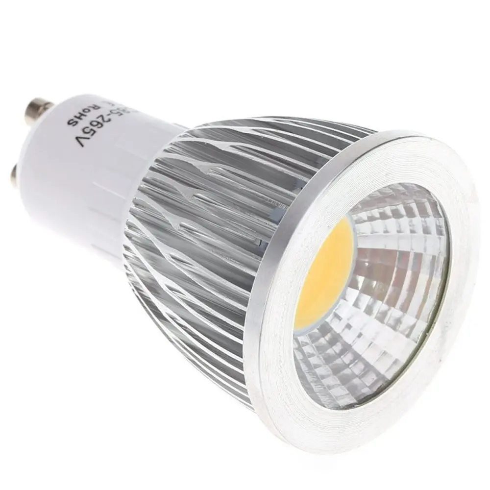 10pcs GU10 Cob dimmerabile lampadina a LED E27 E14 Mr16 faretto 3w 5w 7w 10w bianco caldo 2700k 3000k alogeno di potenza reale