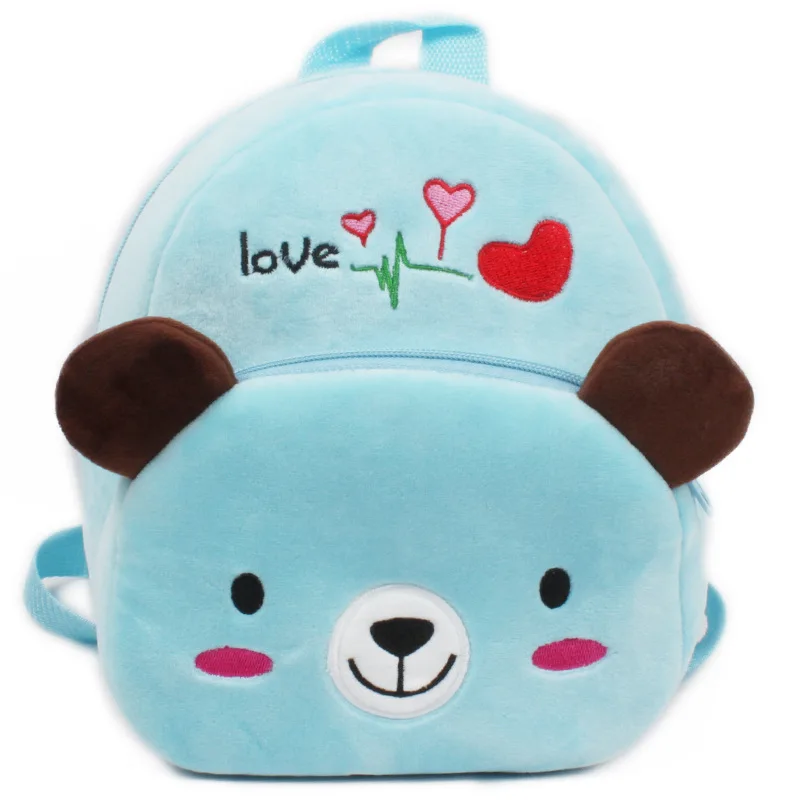 New arrival high quality kindergarten baby plush school bags cartoon soft children mini backpacks candy bags toy for boys girls