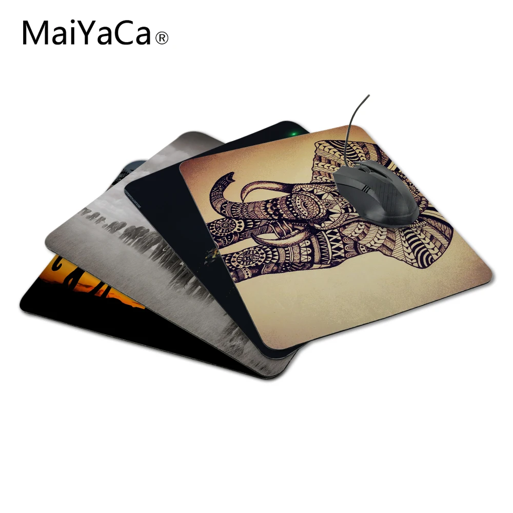 

MaiYaCa Elephant Vintage Pattern Style Anti-slip Mousepad Computer Mouse Pad Mat for Optal Me Trackball Mouse Not Lockedge Mouse