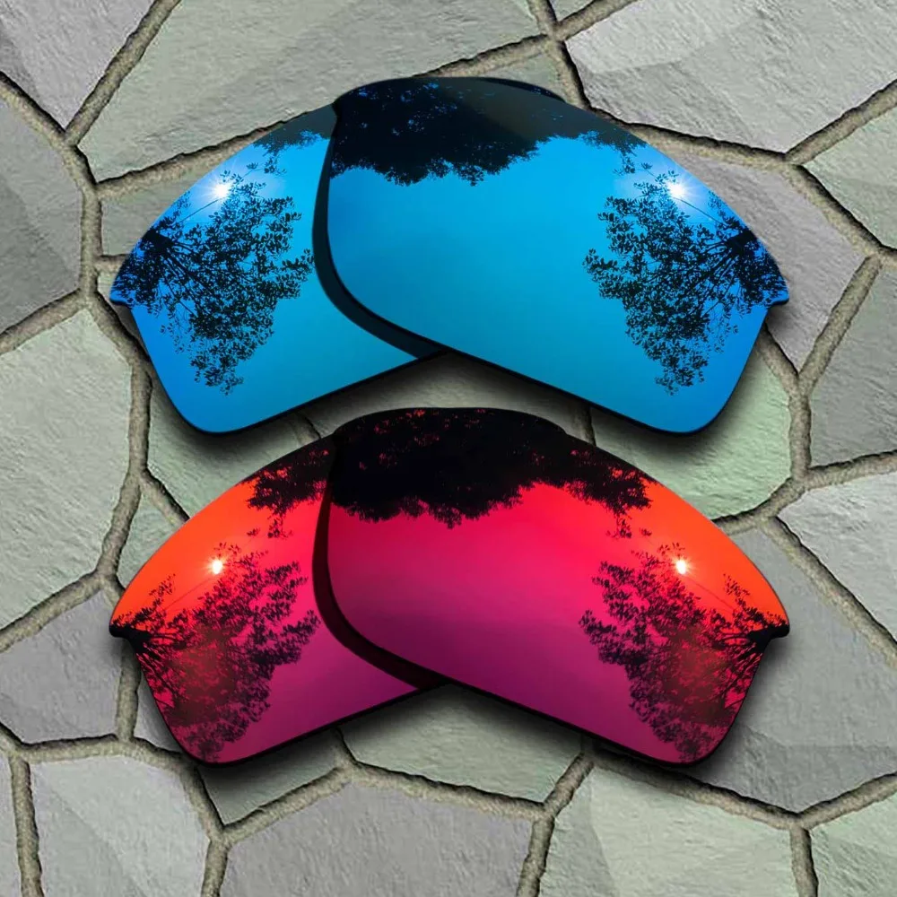 

Sky Blue&Violet Red Sunglasses Polarized Replacement Lenses for Oakley Bottle Rocket