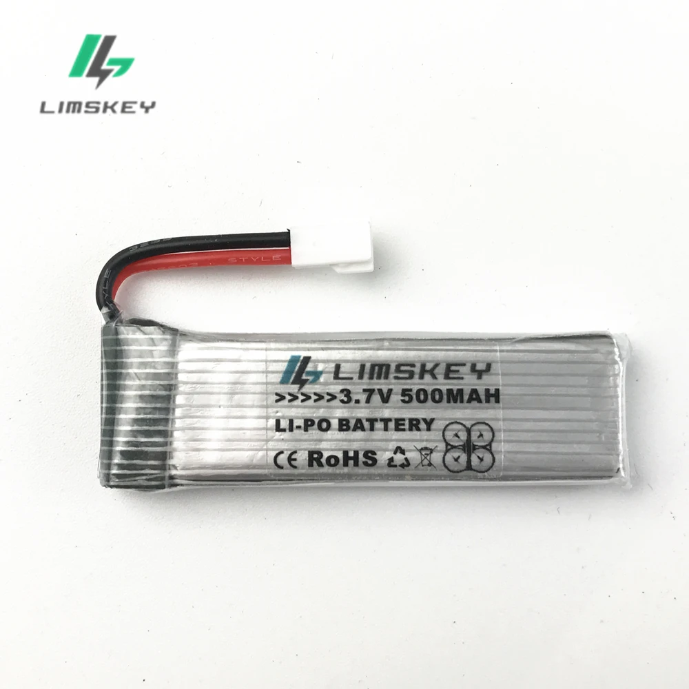 2pcs 3.7V 500mah Lipo Batteries For Eachine E50 H37 RC Helicopter Drone For Wltoys V930 V977 V988 Spare Part