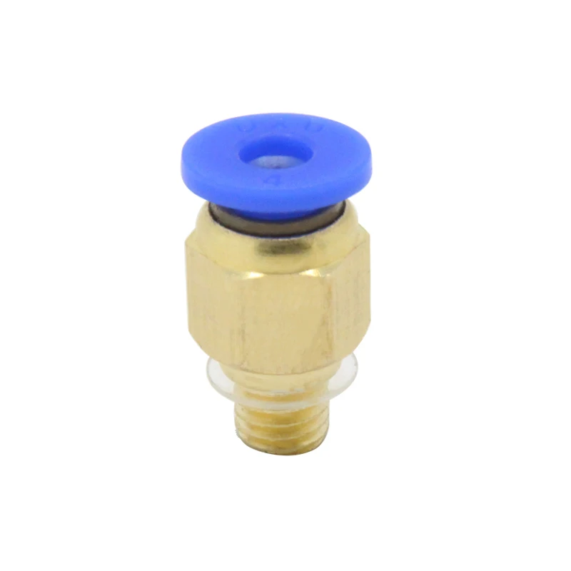 3D Printer Accessories PC4-M6 Pneumatic Quick Plug Hot End Remote Air Tubing Connector Brass Feed Inlet