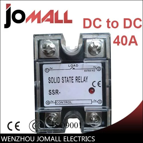 SSR -10DD-H/25DD-H/40DD-H DC control DC SSR general purpose sealed Single phase Solid state relay 220vdc