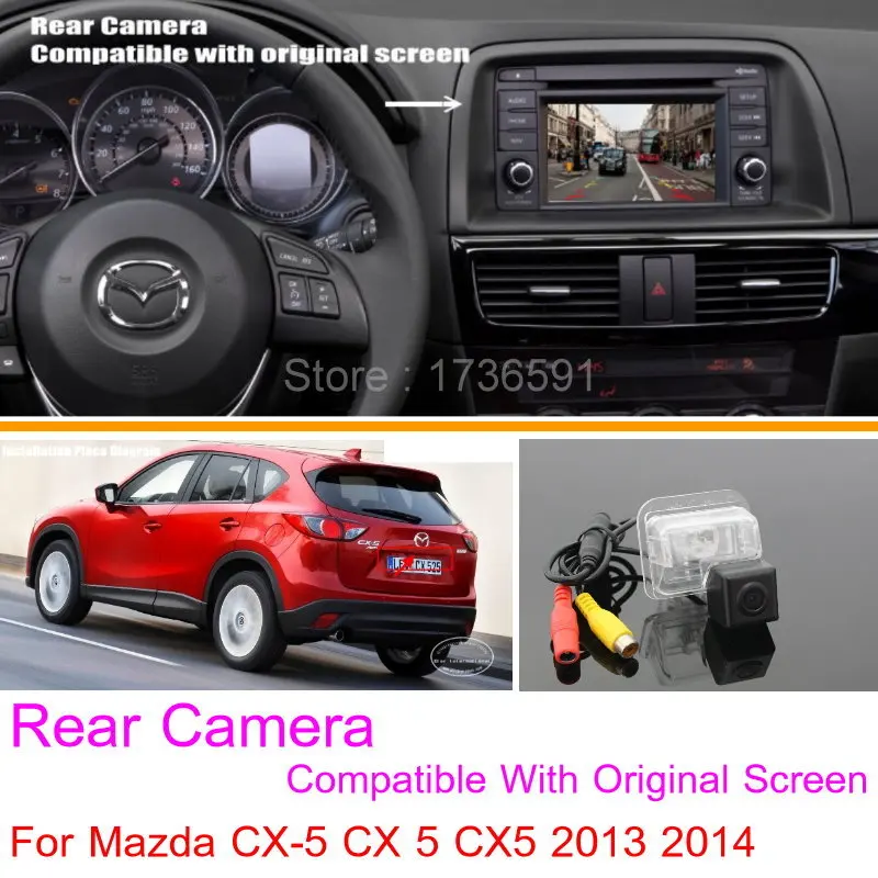 

Car Rearview Camera Connect Original Screen FOR Mazda CX5 CX-5 CX 5 KE 2013 2014 / Reverse Backup Camera RCA Adapter Connector