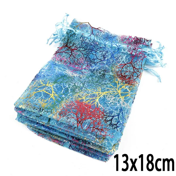 10pcs Drawstring Organza Bags for Jewellery Packaging