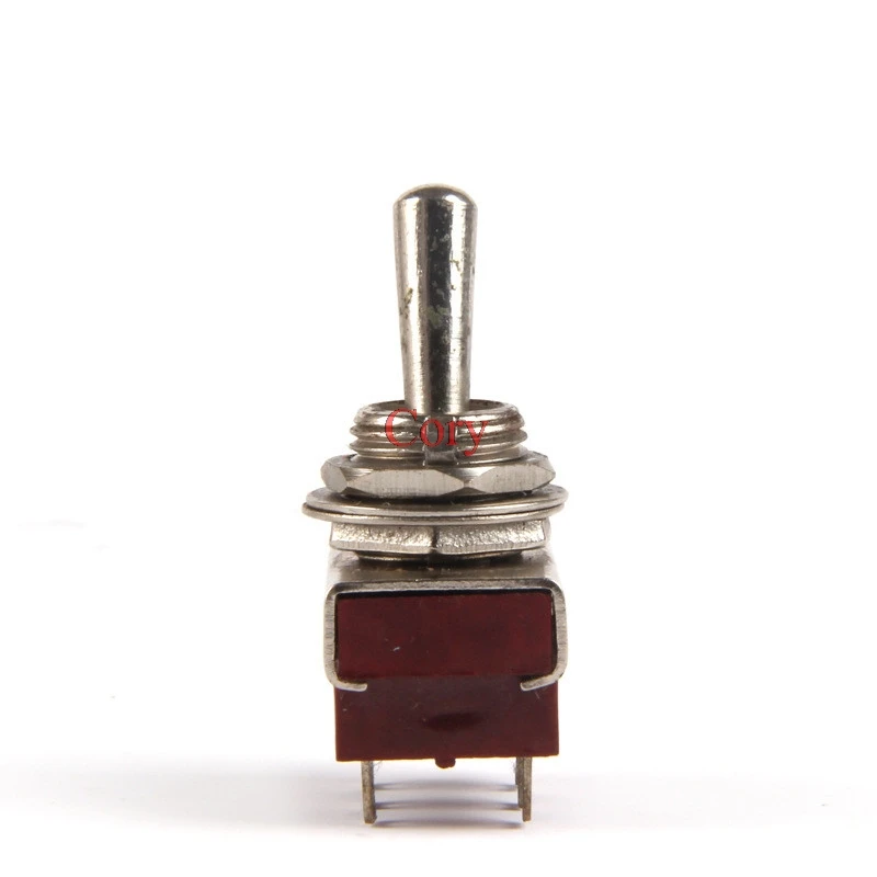 10pcs KN32 toggle switch and rocker switch 2 Position ON-ON 12mm Mount 6 pin 2 way DPDT 5A AC 250V