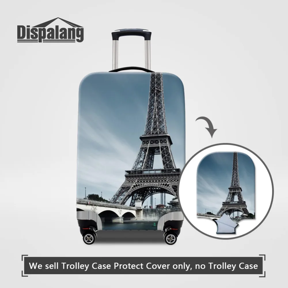 

Dispalang Luggage Protective Cover For 18-30Inch Case Paris Eiffel Tower Print Elastic Stretch Suitcase Cover Travel Accessories