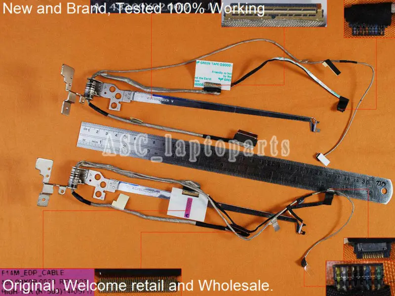 

New Original LCD LED Screen Video Flex Cable For Lenovo Flex 2-14 With Left Hinge 30Pin Display Cable 460.00X0B.0023