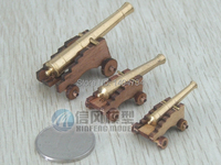 NIDALE model Classic Wooden Ancient Boat Cannons Model Building Kit  CNC Gun + Gun carrier  4 sizes Can Choose 1 pcs / set