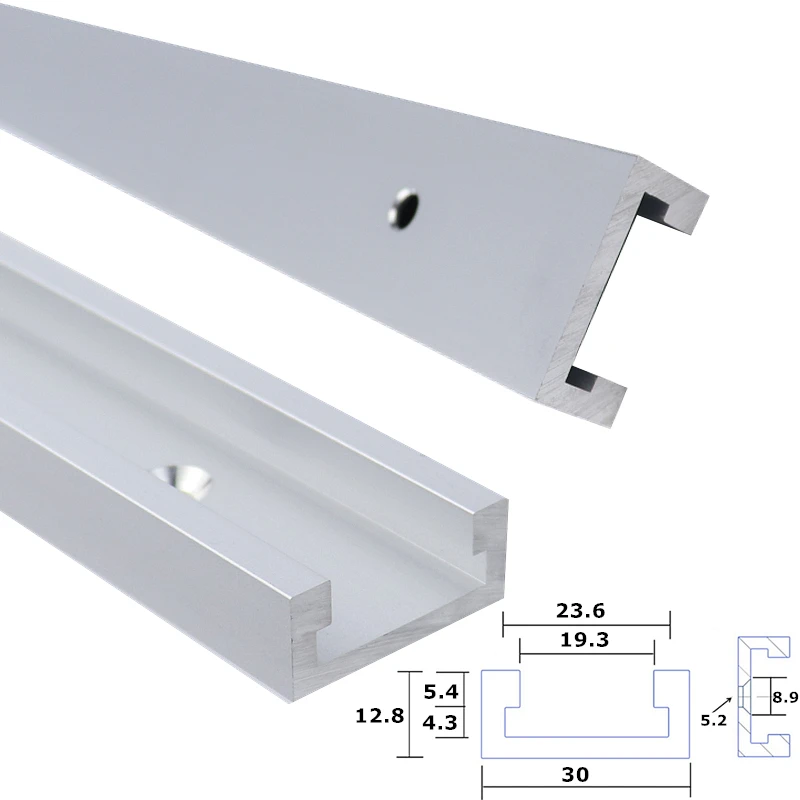 Esquadria deslizante de liga de alumínio, trilho esquadria para roteador, serra de mesa, carpintaria, ferramentas para trabalhar madeira