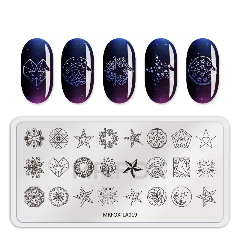 Nail Art Stamp Plate Flowers Pattern Nail Stamping Template Decorations DIY Template New Arrival Templates Cartoon Design