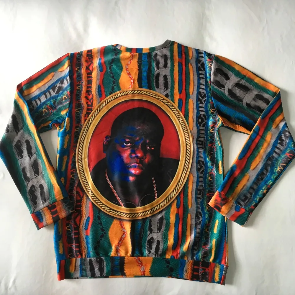 PLstar Cosmos Sweatshirt Notorious B.I.G. jumper Biggie Smalls Character print Sweats Fashion Clothing Women Men Pullover