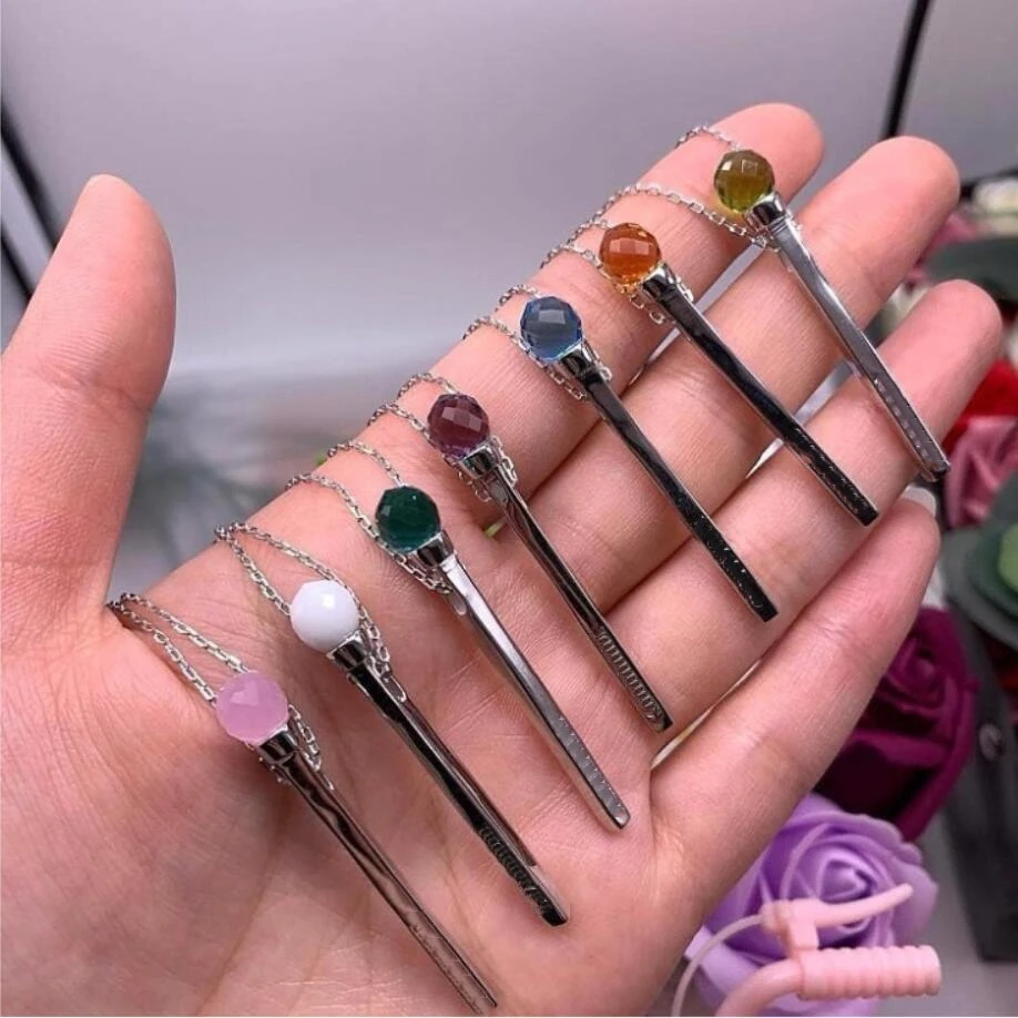 Women Necklace 925 Sterling Silver Jewelry Match Head Collar Necklace Colorful Crystal Charm Simple Fine Match Stick Necklace