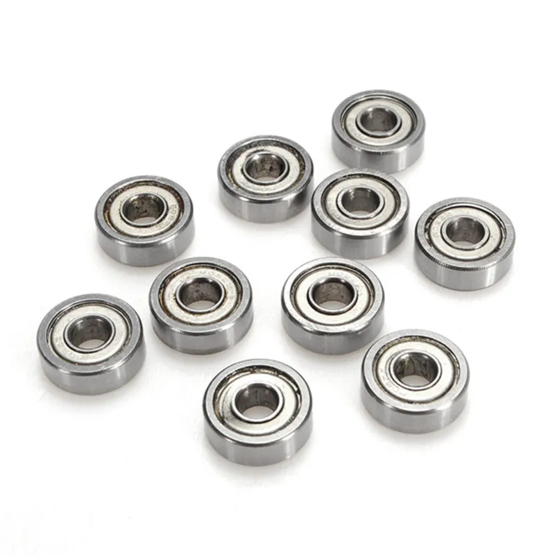 NEW 10 Pcs Miniature Bearing 605Zz 5 X 14 X 5Mm R-1450ZZ Shielded Miniature Metal Sealed Metric Radial Ball Bearing 605-Zz