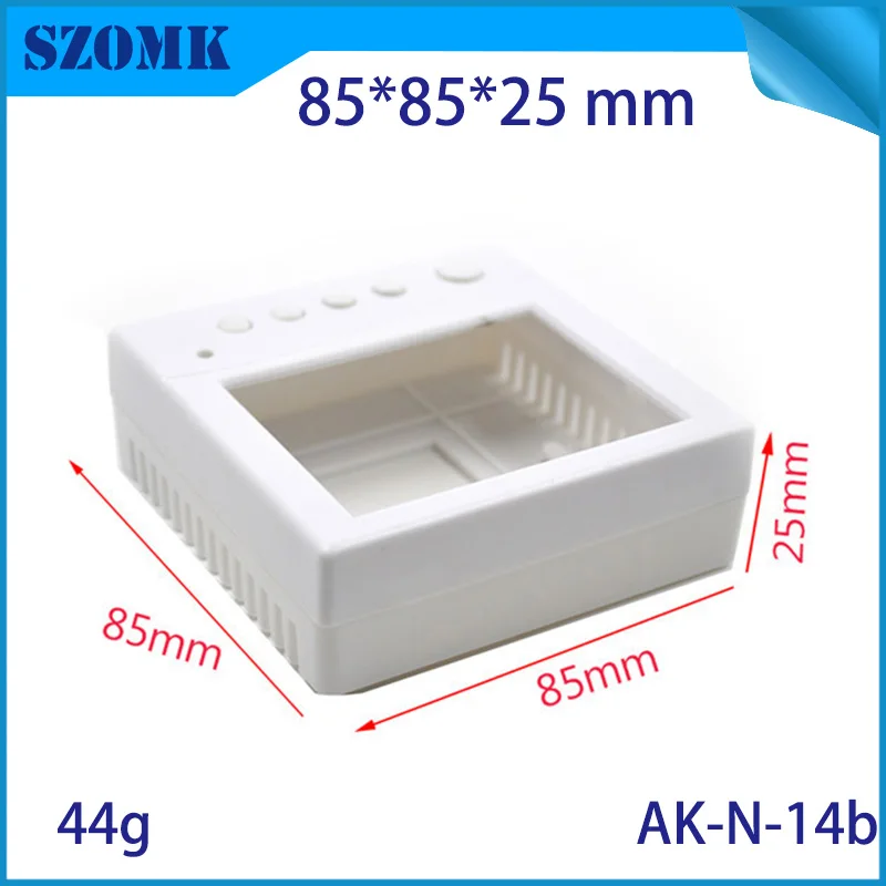 10Pieces 85*85*25mm szomk diy plastic electronic project enclosure instrument housing case enclosure for pcb design switch box