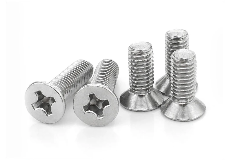 M4*4/5/6/8/10/12/14/16-90 stainless steel 304 cross recessed phillips flat head countersunk machine screws560