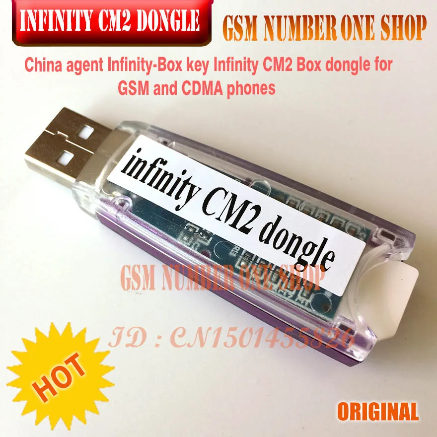 Original new China agent Infinity-Box Dongle Infinity CM2 Box Dongle for GSM and CDMA phones