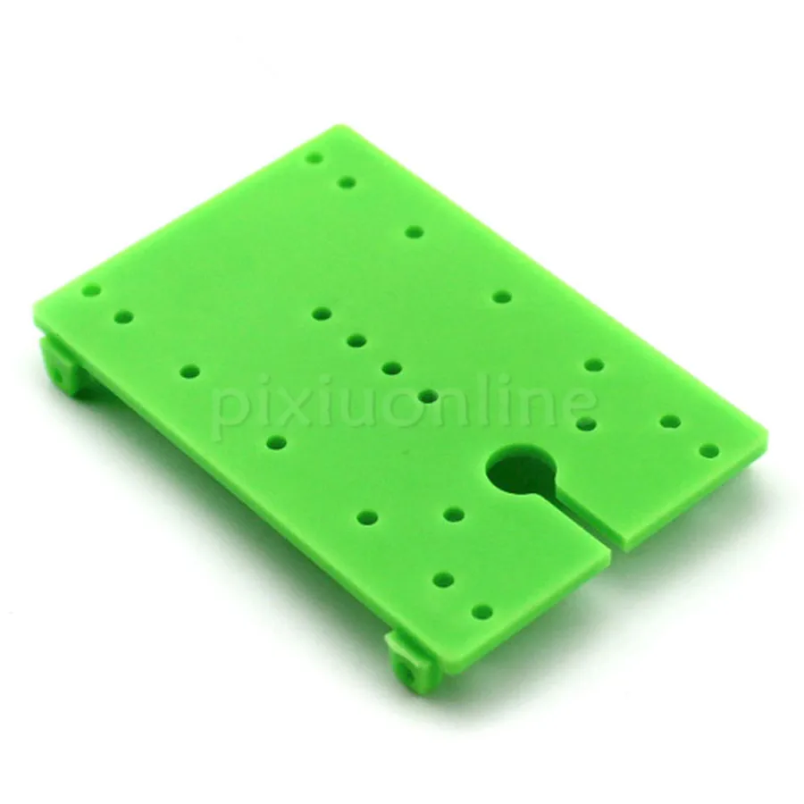 2pcs/pack J372 40*60mm Green Plastic Baseboard Multi Holes Model Car Chassis Technology Making Free Shipping Russia