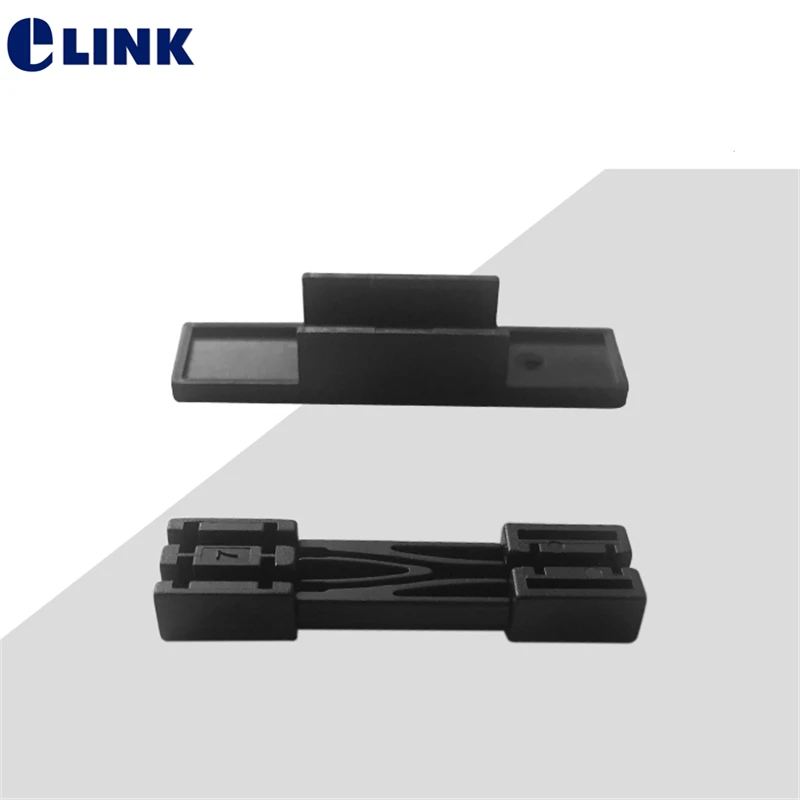 1*2 صندوق فرن صغير لكابل إسقاط FTTH أنابيب واقية مادة ABS أسود 40*10 مللي متر حماية الألياف البصرية 100 قطعة