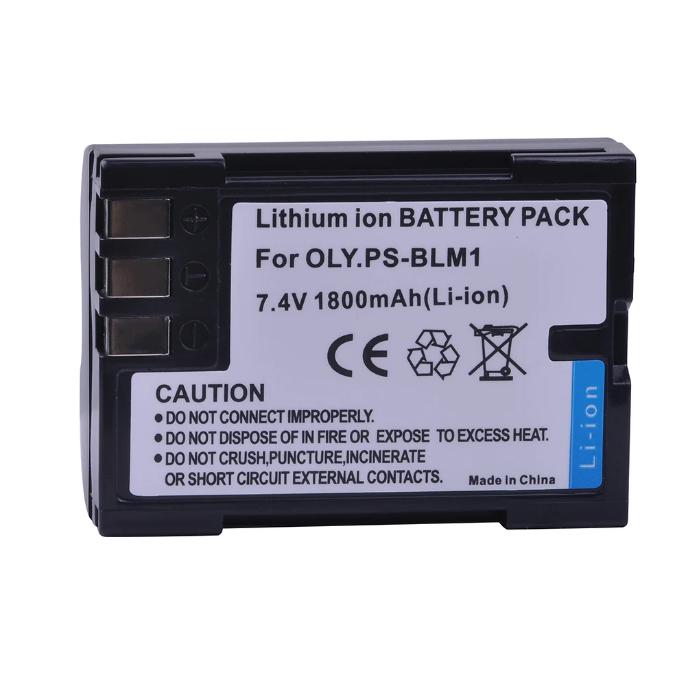 1Pc 1800mAh PS-BLM1 BLM-1 BLM1 Replacement Battery for Olympus E-300 E-330 E-500 E-510 C-5060 C-7070 C-8080 E-1 E-3 E-30 E520