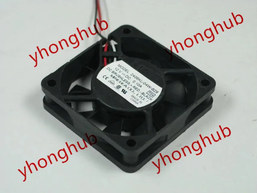 

NMB-MAT 2406KL-04W-B29 T04 DC 12V 0.10A 60x60x15mm Server Cooling Fan