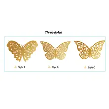 12 Pack 3D Butterfly Wall Stickers for Decor #3