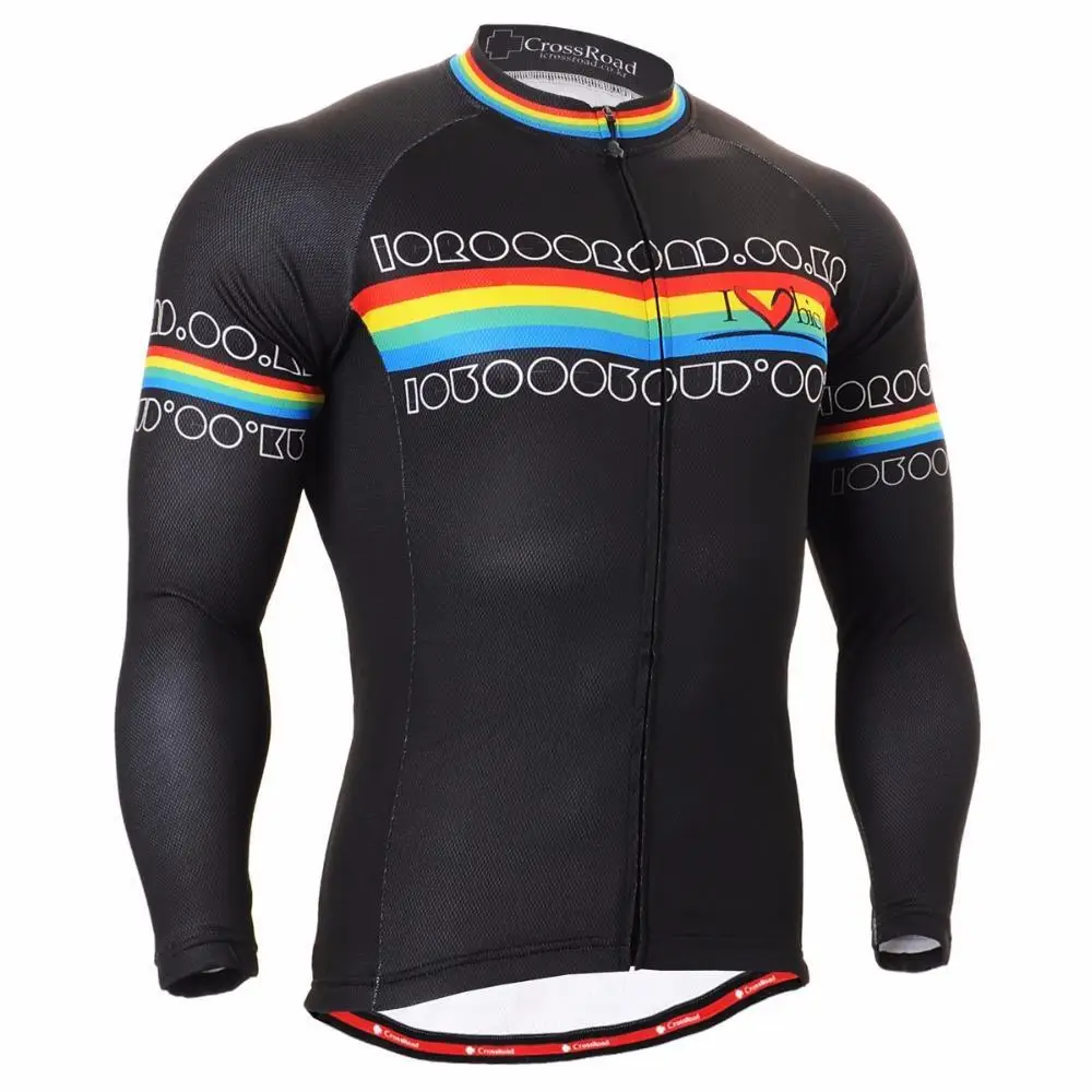 Men`s Long Sleeve Cycling Jersey Technical Graphic Bicycle Gear Outdoor MTB Road Bike Apparel S~3XL