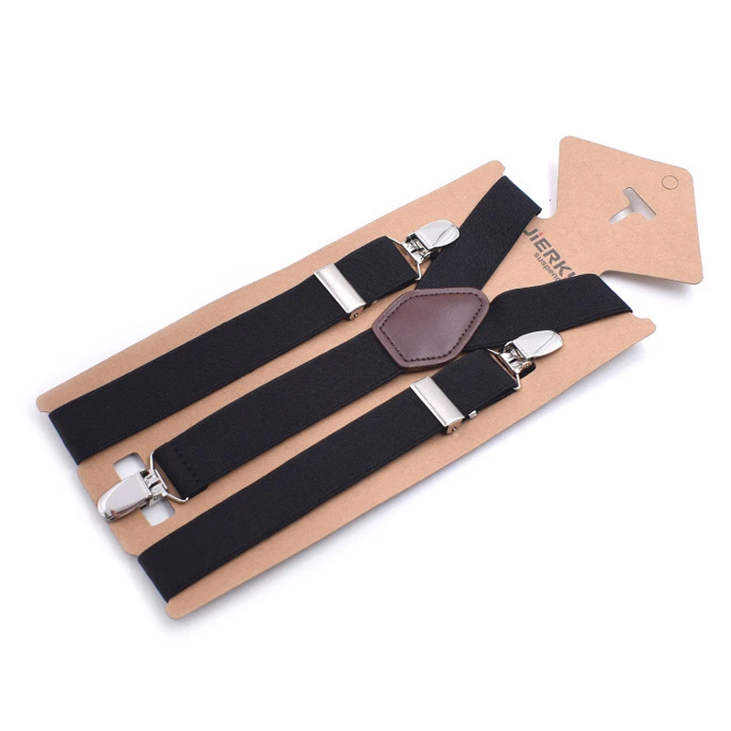 Suspender Pria Wanita, kawat gigi mendukung Tirantes perempuan, suspender elastis bisa disesuaikan tali celana pakaian 2.5*110cm