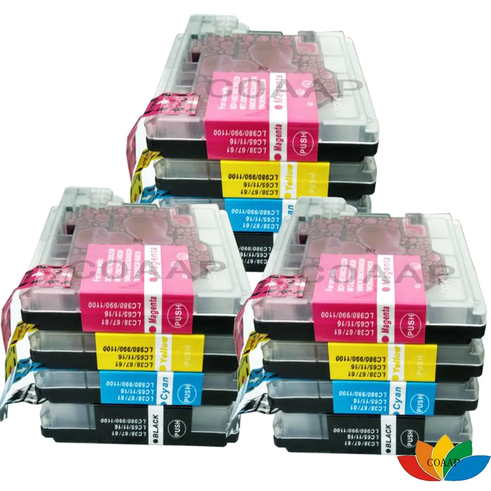 

12x Brother LC39 LC38 LC61 LC65 LC67 LC980 LC11 LC1100 Compatible Ink Cartridge NEW